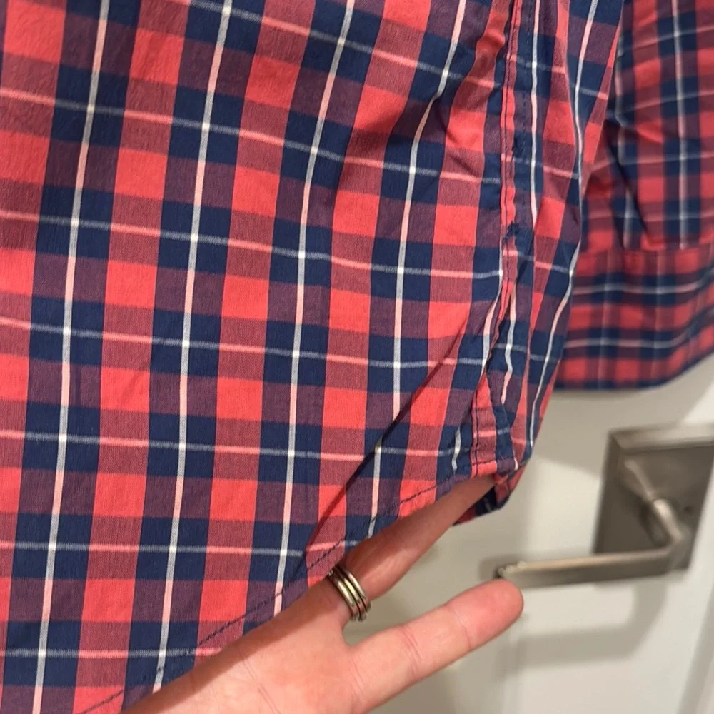 J. Crew Men's Medium Slim Casual Plaid Button Down Shirt